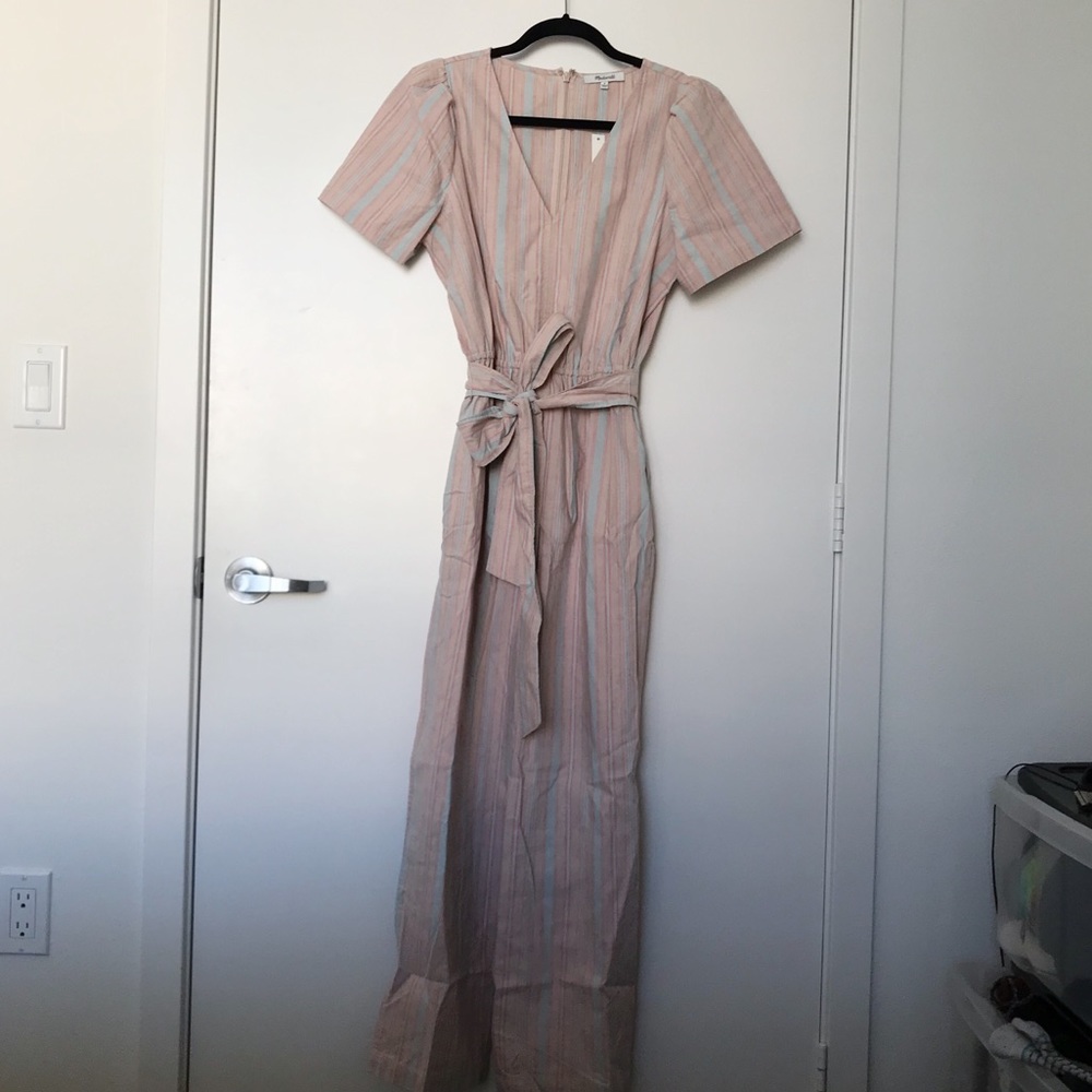 [host pick] Madewell pastel striped jumpsuit - Picture 4 of 8